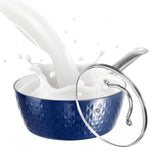 CasaFoyer 18cm Induction Saucepan with Lid - 1.5L Non-Stick Milk Pan