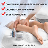 AcuPlus Pain Relief Combo – 3 oz. Roll-On + 4 oz. Cream