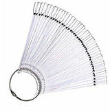 Polish Display Fan - Clear 50pc