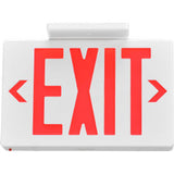 Global Industrial Led Exit Sign Red Letters Universal Mount White 1 Or 2 Sides