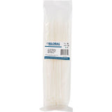 Global Industrial™ 11 Cable Zip Ties Natural W/Uv 75 Lb 100/Pk