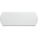 5027197 ADDRESS PLATE WHT 6X16 Hillman White Wood Paintable Address Plate (Pack of 3)