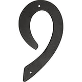 5028242 4 BLK #9 NAILON 1PC Hillman 4 in. Black Aluminum NailOn Number 9 1 pc (Pack of 3)