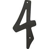 5028262 4 BLK #4 NAILON 1PC Hillman 4 in. Black Aluminum NailOn Number 4 1 pc (Pack of 3)