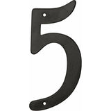 5028268 4 BLK #5 NAILON 1PC Hillman 4 in. Black Aluminum NailOn Number 5 1 pc (Pack of 3)