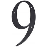 5028376 6 BLK #9 NAILON 1PC Hillman 6 in. Black Plastic NailOn Number 9 1 pc (Pack of 3)