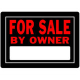 5028429 FOR SALE SIGN OWN 10X14 Hillman English Black For Sale Sign 10 in. H X 14 in. W (Pack of 6)