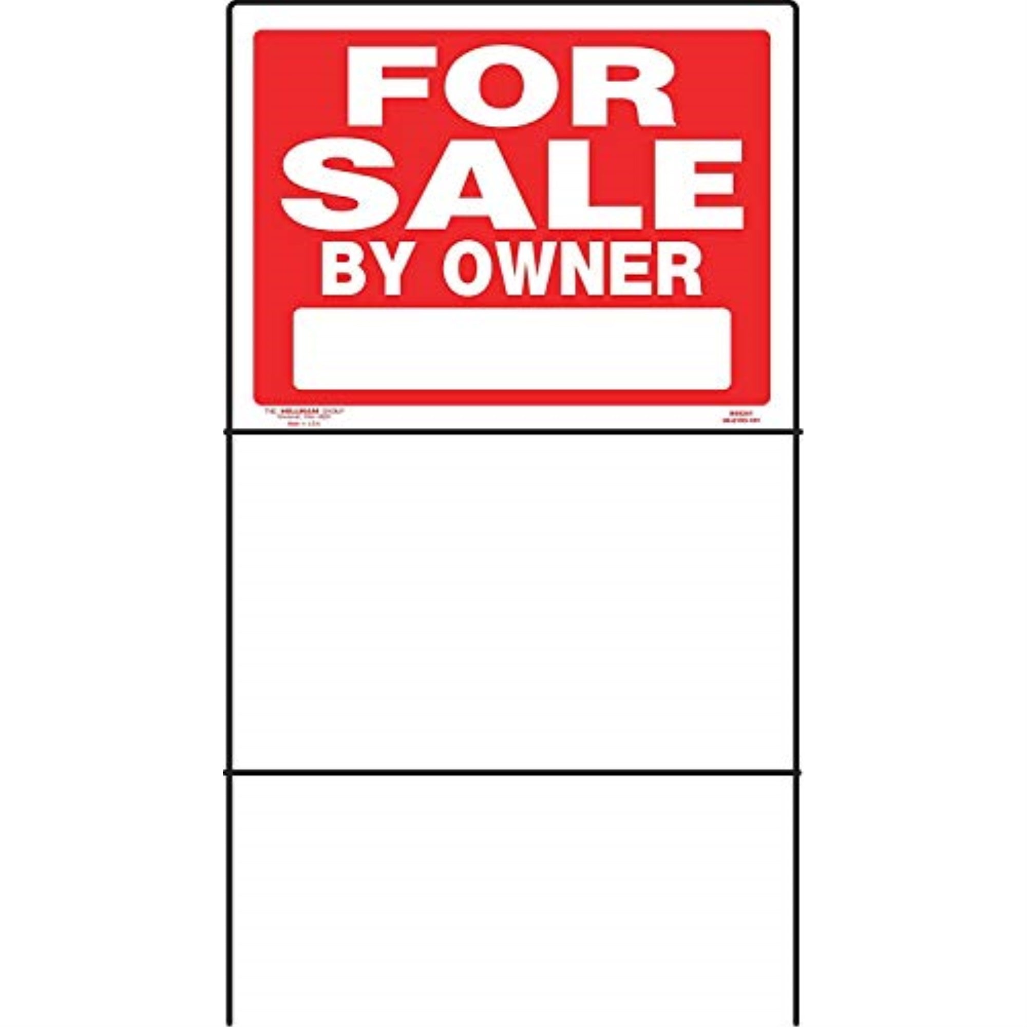 5028942 Sign Forsale Ownr 18X24 Hillman English Red For Sale Sign 18 In. H X 24 In. W (Pack Of 6)