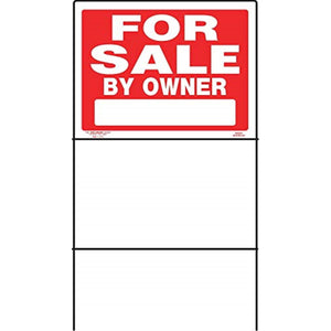 5028942 Sign Forsale Ownr 18X24 Hillman English Red For Sale Sign 18 In. H X 24 In. W (Pack Of 6)