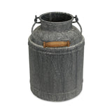 Bellgn Gray Metal Milk Jug Decor