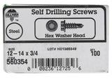 Hwh Drl Scr 12-14X3/4 (Pack Of 1)