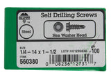 Hwh Drl Scr 1/4-14X1 1/2 (Pack Of 1)