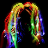 Multicolor Led Noodle Headband Flashing Dreads-like New