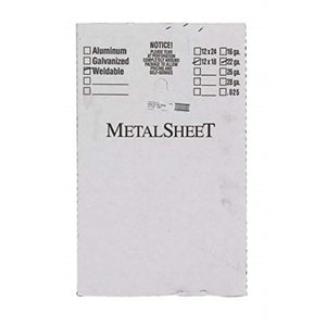 5081138 Weldablesheet12X18X22G Boltmaster 12 In. Uncoated Steel Weldable Sheet (Pack Of 5)