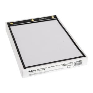 Heavy Duty Super Heavyweight Plus Stitched Shop Ticket Holder, Black, 9X12, 15/Bx, 50912