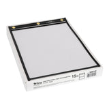 Heavy Duty Super Heavyweight Plus Stitched Shop Ticket Holder, Black, 9X12, 15/Bx, 50912