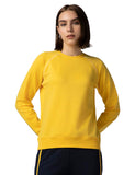 Fyltr Women'S Solid Color Raglan Sweatshirt With Full Sleeve - Round Neck | Contrast Flatlock Stitch Detailing | Casual Winterwear For Women Mellow Yellow,Mellow Yellow,Mellow Yellow,M
