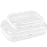 YSHXNX Toiletry Bag,Water Resistant Cosmetic Organizer for Bathroom,2 Pcs Quart Size Clear Iridescent Hard Shell Zipper Case for