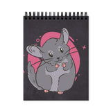 Vprint Rat Spiral Wiro Unruled Blank Pages Notebook Diary Journal Drawing Book Black Paper A4 (Size 8X11)