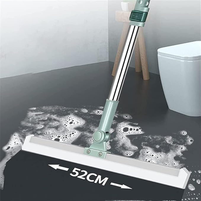 3 in 1 Magic Broom Sweeper, Wipers for Bathroom Floor, Bathroom Cleaning Brush with Long Handle, Broom for Floor and Bathroom Cleaning Accessories, Tiles Cleaner