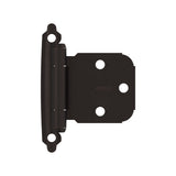 Amerock BPR7629ORB | Face Frame Cabinet Hinge | Variable Overlay Self Closing Face Mount | Oil Rubbed Bronze | Kitchen Cabinet D