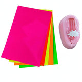 Ecomistiq Lever Action Starburst Paper Punch Scrapbooking Starburst Punch Compact Craft Tool Handheld, Explosion Star W 5Pc