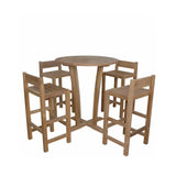 Anderson Teak Set-290 Descanso Sedona 5 Piece Outdoor Bar Set