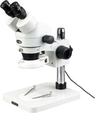 AmScope SM-1BSZ-144S Professional Binocular Stereo Zoom Microscope, WH10x Eyepieces, 3.5x-90x Magnification, 0.7X-4.5X Zoom Obje