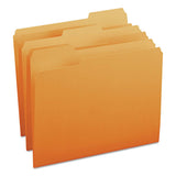 Smead File Folder,1/3 AST 1Ply Tab,Letter,100/BX,Orange