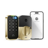 Yale Assure Lock 2 Touch Deadbolt, Lifetime Brass Keyed Smart Entry Door Lock with Bluetooth Connected Keypad and Fingerprint Sc