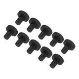 MECCANIXITY High Temp Silicone Plug Mount Dia 4mm/0.16 Inch T Shaped Solid Rubber Stopper Hole Plugs for Powder Coating Plating 