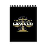 Plan To Gift Trust Me I Am Lawyer Spiral Wiro Diary Notebook Journal Drawing Book Blank Unruled Pages Potrait A4 (Size 8X11)