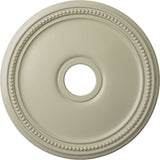 Ekena Millwork CM18DICYF Diane Ceiling Medallion, 18OD x 3 5/8ID x 1 1/8P (Fits Canopies up to 5 3/8), Hand-Painted Clear Yellow
