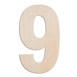 MGTECH 17 Inch Large Wooden Number 9, 1/4 in Thick Big Wood Number for Crafts and Wall Decor