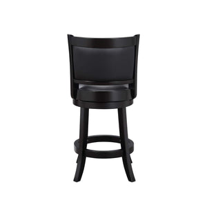 Boraam Augusta Counter Height Swivel Stool, 24-Inch, Black