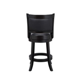 Boraam Augusta Counter Height Swivel Stool, 24-Inch, Black