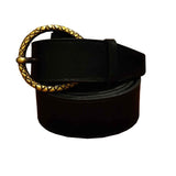 Urbanity WomenS Horse Shoe Antique Buckle Pu Leather Waist Belt (36, Beige)