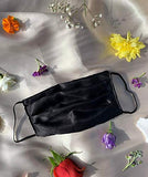 Dehman 100 Percent Silky Satin Silk Face Mask, Pocket Washable Reusables Soft Elastic, Unisex Breathable Hypoallergenic Face M
