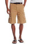 Wrangler Authentics Mens Premium Cargo Short, Acorn Twill, 33