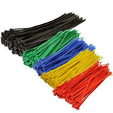 Topzone Assorted Color Nylon Cable Zip Ties Self Locking, 250Piece
