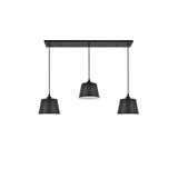 Elegant Lighting Living District Indoor Modern Home Decorative Bright Ceiling Nota 3 Light Black Pendant