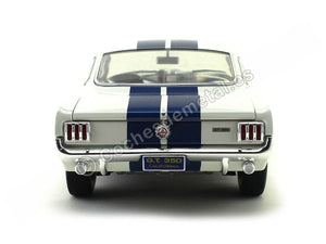 1966 Shelby Mustang GT 350 White with Blue Stripes 1/18 by Shelby Collectibles SC160