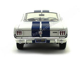 1966 Shelby Mustang GT 350 White with Blue Stripes 1/18 by Shelby Collectibles SC160