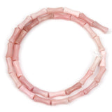GEM-Inside 30Pcs 5x12mm Natural Pink Australia Opal Gemstone Stone Plant Bamboo Knot Bone Beads for Jewelry Making Power Energy 