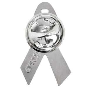 PinMart Awareness Enamel Lapel Pin - Nickel Plated Red Ribbon Pin - Heart Disease Prevention and Awareness Ribbon - Jewelry Broo