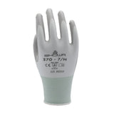 SHOWA Atlas 370W Nitrile Palm Coating Glove, White, XLarge (Pack of 12 Pairs)