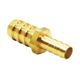 Joywayus Brass Hose Barb Reducer 5/16 to 3/8 Reducing Hex Union Fitting
