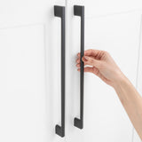 ASKANO 5 Pack 11-5/16 Inch Hole Centers, Matte Black Cabinet Pulls Black Cabinet Handles Black Kitchen Hardware for Cabinets ZP2