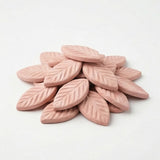 VRINDAVANBAZAAR.COM Pink Bay Leaves Shaped Craft Clay 500gm for DIY Art and Decorative Projects - Preformed Leaf Design Clay Pie