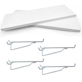 2 Pack Pegboard Shelves, 1/4 inch Peg Board Organizer Accessories, Shelves and Baskets Brackets, Display and Storage Shelving Ra
